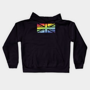 Union Jack / Rainbow Flag (Great Britain / United Kingdom) Kids Hoodie